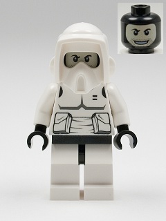 Imperial Scout Trooper - Printed Black Head, Dark Bluish Gray Torso Print