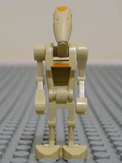 Battle Droid Commander - Tan with Line, Angled Arms