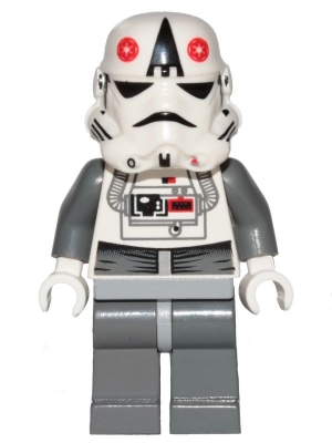 AT-AT Driver - Red Imperial Logo, Bluish Grays, Black Head, Stormtrooper Helmet