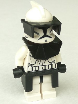 Clone Trooper (Phase 1) - Black Visor, Pauldron, and Kama, Large Eyes