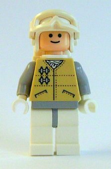 Hoth Rebel - Light Nougat Head, White Visor Snow Goggles
