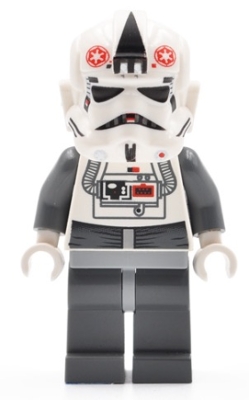 AT-AT Driver - Red Imperial Logo, Bluish Grays, Black Head, Stormtrooper Type 2 Helmet