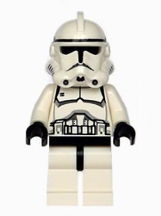 Clone Trooper (Phase 2) - Black Head, Dotted Mouth