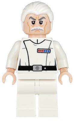 Admiral Wullf Yularen - White Uniform, White Combed Hair (Colonel)