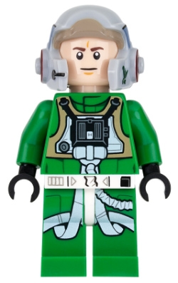 Rebel Pilot A-wing - Green Jumpsuit with Dark Tan Vest (Jake Farrell)