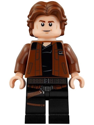 Han Solo, Black Legs with Holster Pattern, Brown Jacket with Black Shoulders