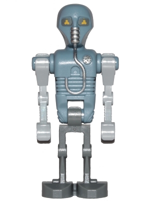 2-1B Medical Droid - Dotted Badge Pattern (Sand Blue), Dark Bluish Gray Legs