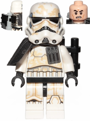 Sandtrooper (Enlisted) - Black Pauldron, Ammo Pouch, Dirt Stains, Survival Backpack
