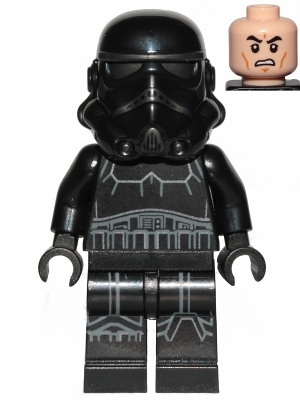 Imperial Shadow Trooper - Male, Dual Molded Helmet, Light Nougat Head, Scowl