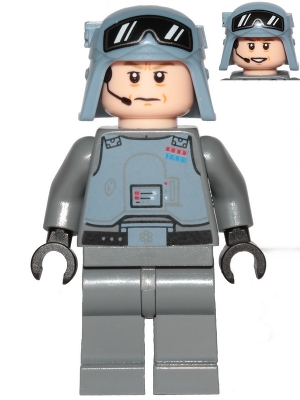 General Maximillian Veers - Chest Armor, Sand Blue Helmet with Goggles Pattern, Plain Legs