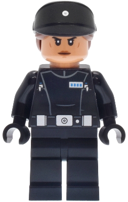 Imperial Navy Officer - Black Cap with Reddish Brown Hair