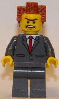 President Business - Buttoned Jacket and Bared Teeth