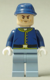 Cavalry Soldier - Brown Eyebrows, Stubble