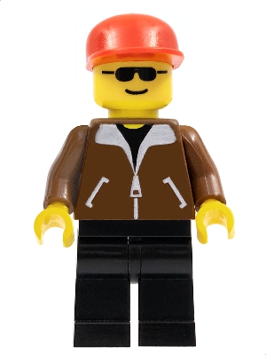 Jacket Brown - Black Legs, Red Cap
