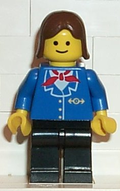 Railway Employee, Brown Female Hair