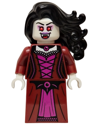 Vampire - Dark Red Dress, Black Hair