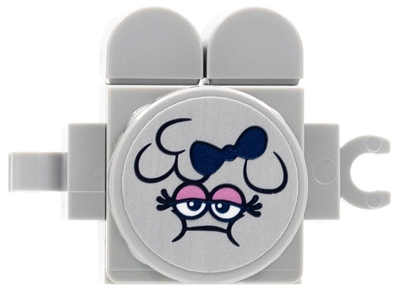 Cloud Baby - Light Bluish Gray with Sticker