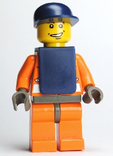 Coast Guard World City, Orange Jacket with Zipper, Dark Blue Cap, Dark Blue Vest