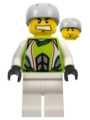 Team X-treme Daredevil 1 (REX-treme) - Sports Helmet, Plain White Legs