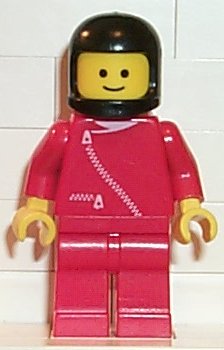 Jacket with Zipper - Red, Red Legs, Black Classic Helmet